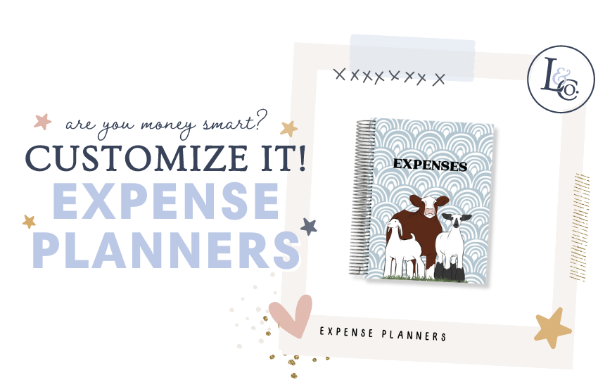Personalized Stock Show Expense Record Book