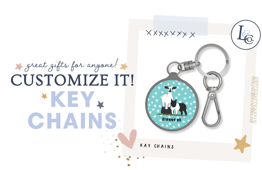 Personalized Stock Show Key Chains