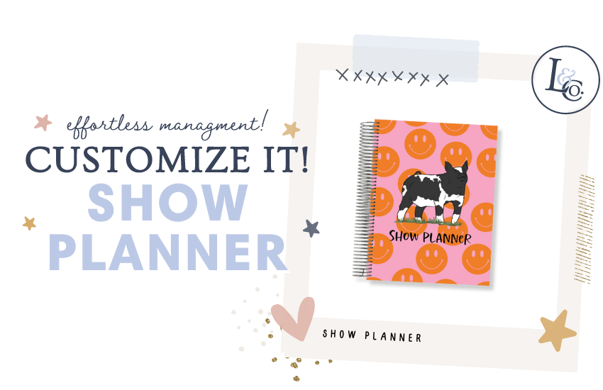 Personalized Stock Show Barn Bible™ Stock Show Planner