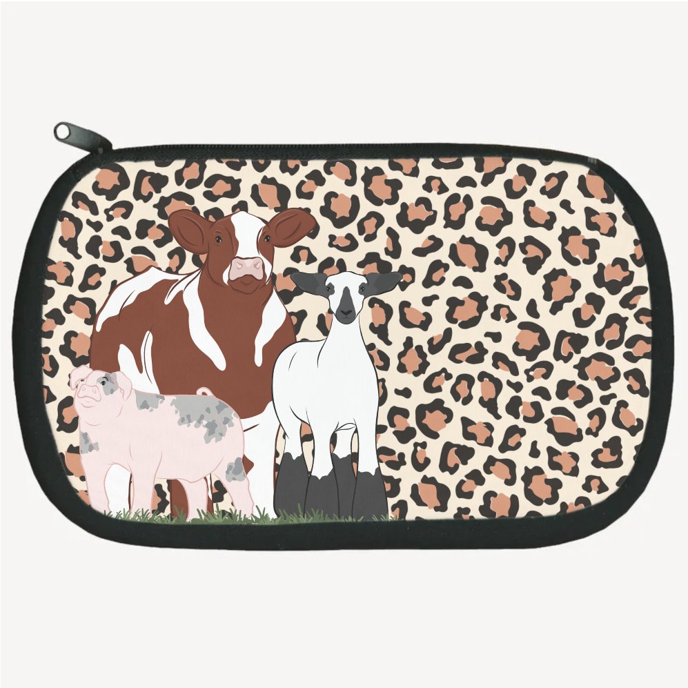 Personalized-Livestock-Accessory Pouch - Cheetah