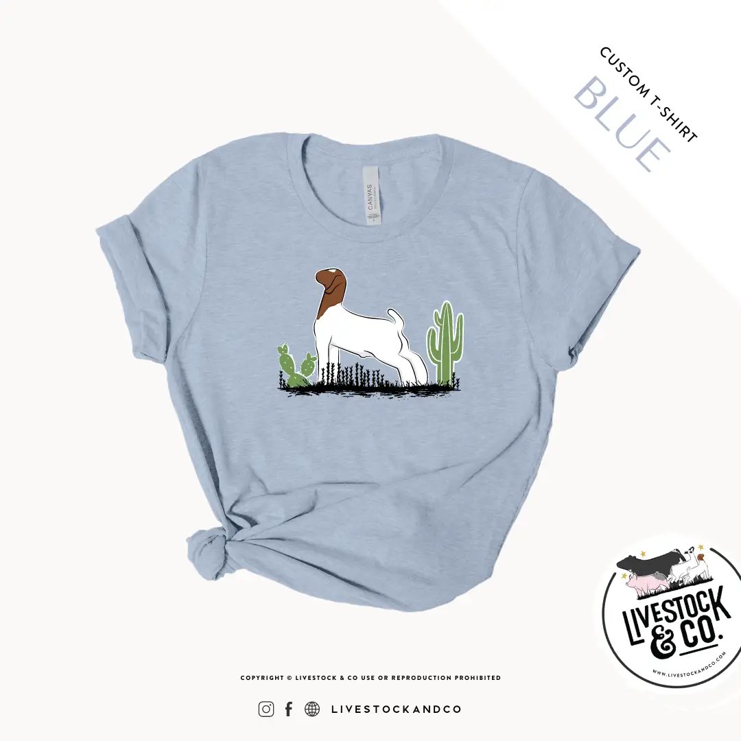 Personalized-Livestock-Cactus & Goat Shirt