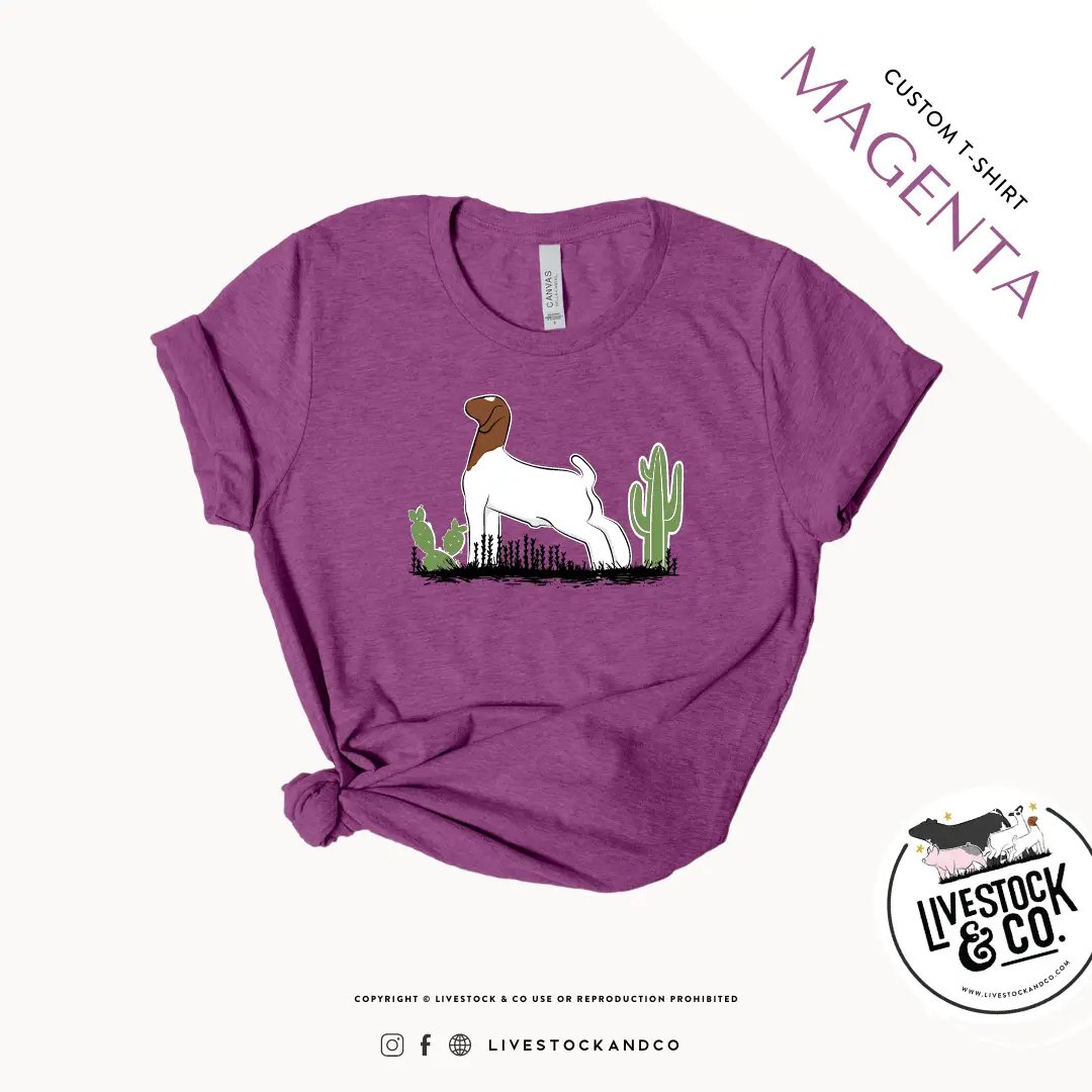 Personalized-Livestock-Cactus & Goat Shirt