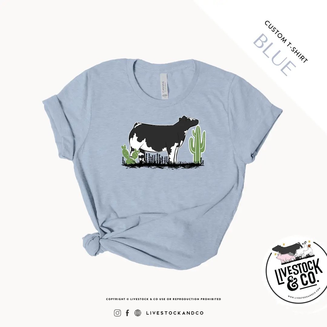 Personalized-Livestock-Cactus & Heifer Shirt