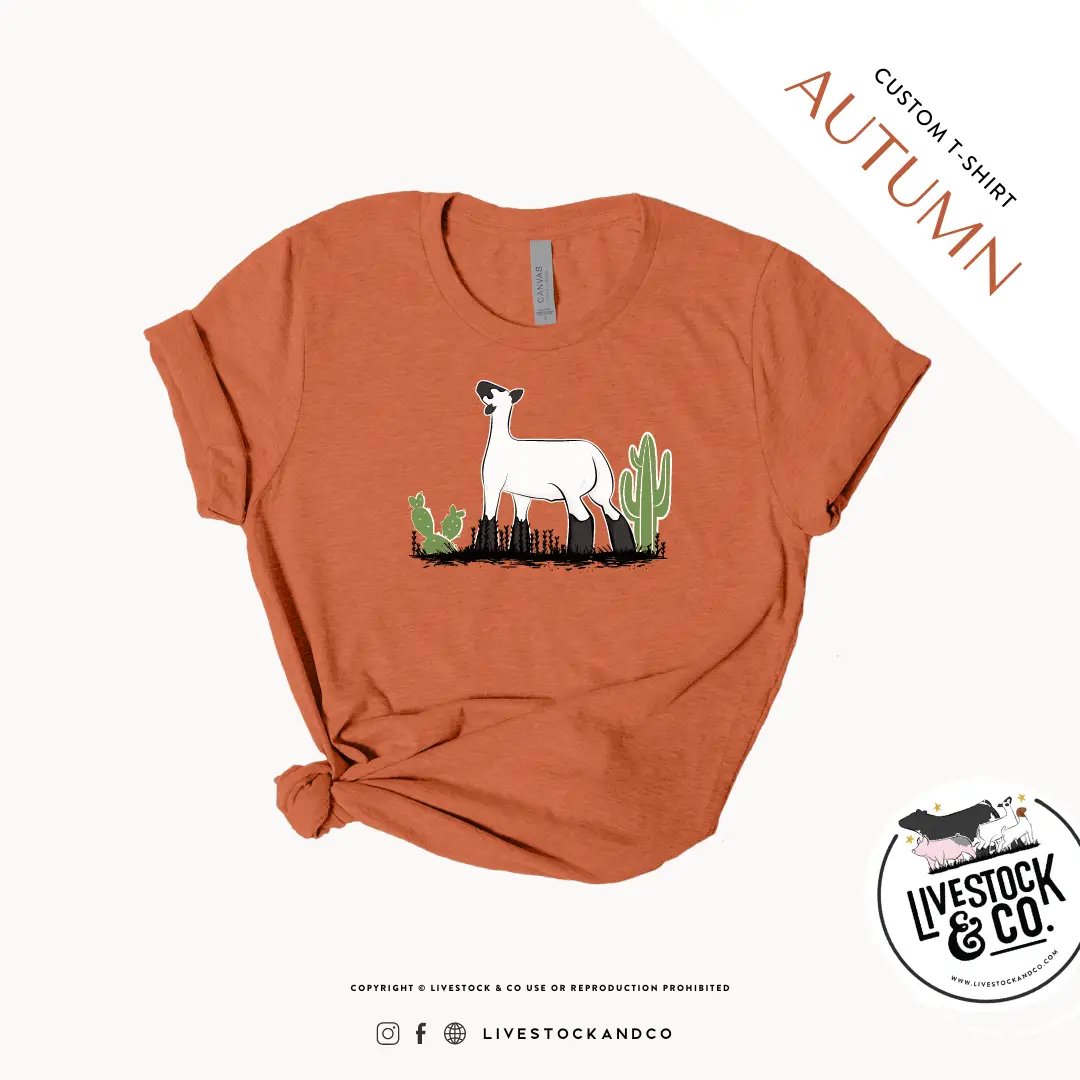 Personalized-Livestock-Cactus & Lamb Shirt