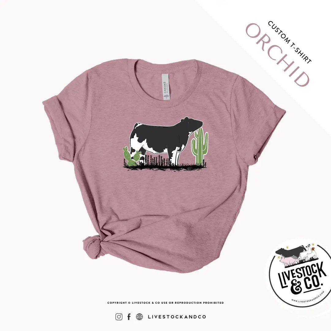 Personalized-Livestock-Cactus & Steer Shirt