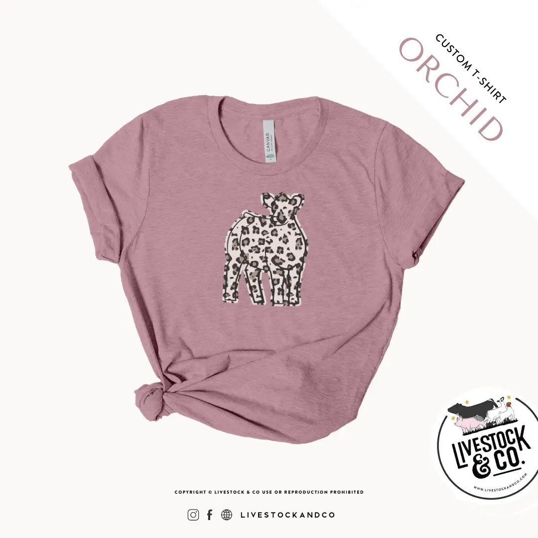 Personalized-Livestock-Cheetah Shirt - Cattle