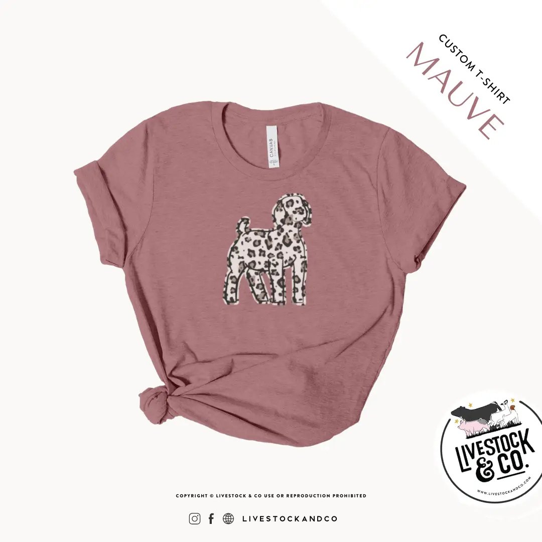 Personalized-Livestock-Cheetah Shirt - Goat