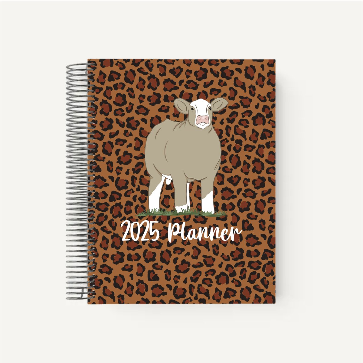 Personalized-Livestock-Daily Planner - Cheetah Cover