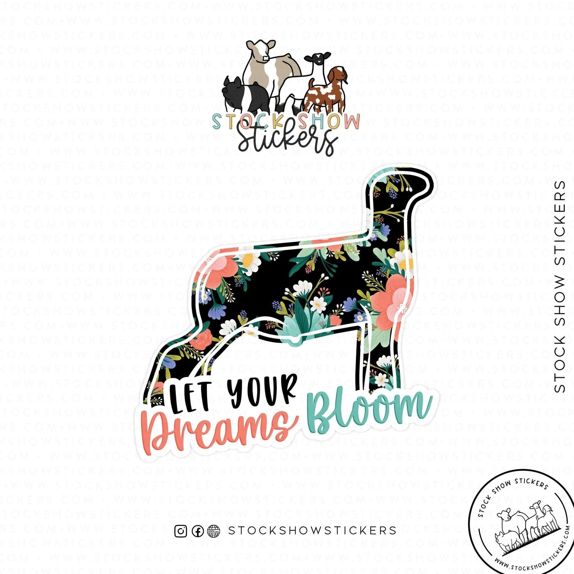 Personalized-Livestock-Dreams Bloom Livestock Stickers