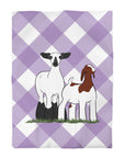 Personalized-Livestock-Duvet Cover - Gingham Print