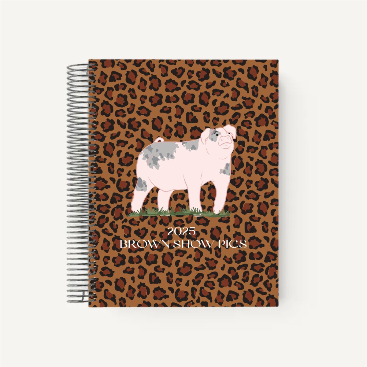 Personalized-Livestock-Farrowing Record Planner - Cheetah Cover