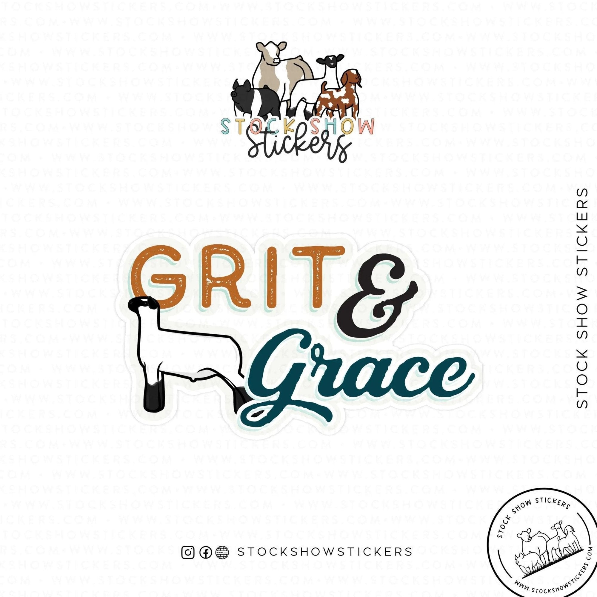 Personalized-Livestock-Grit & Grace Livestock Stickers
