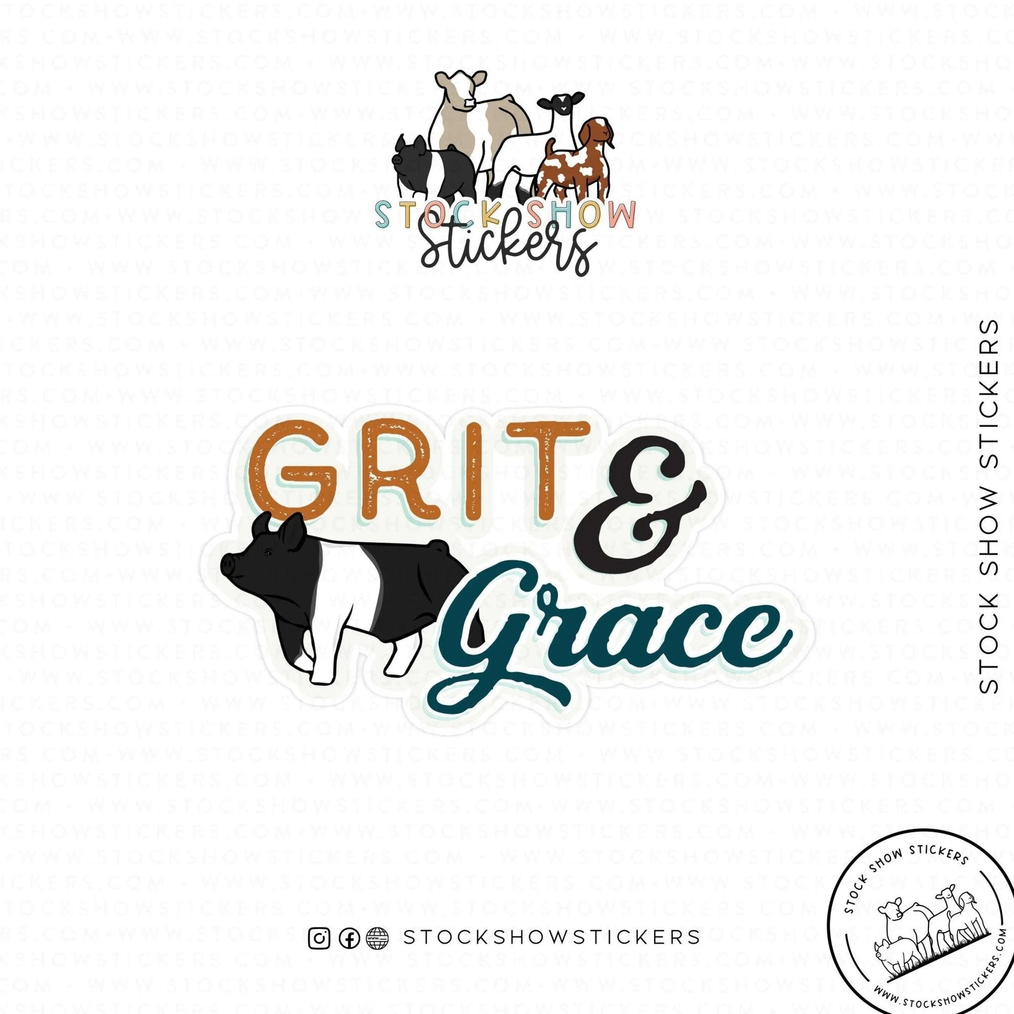 Personalized-Livestock-Grit & Grace Livestock Stickers