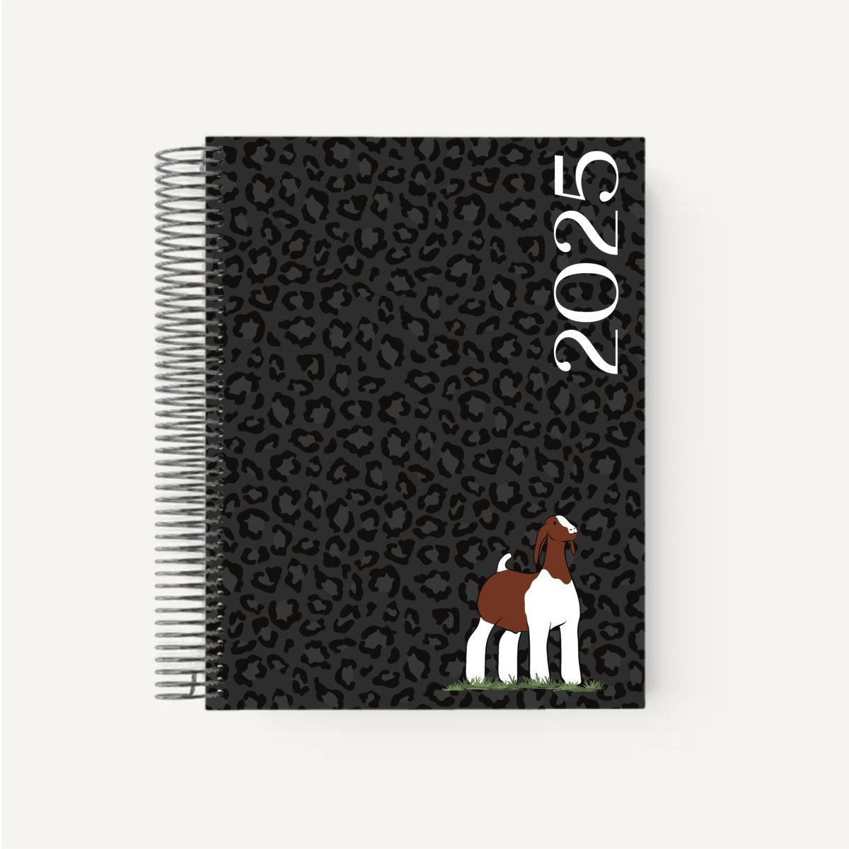 Personalized-Livestock-Kidding Record Planner - Cheetah Cover