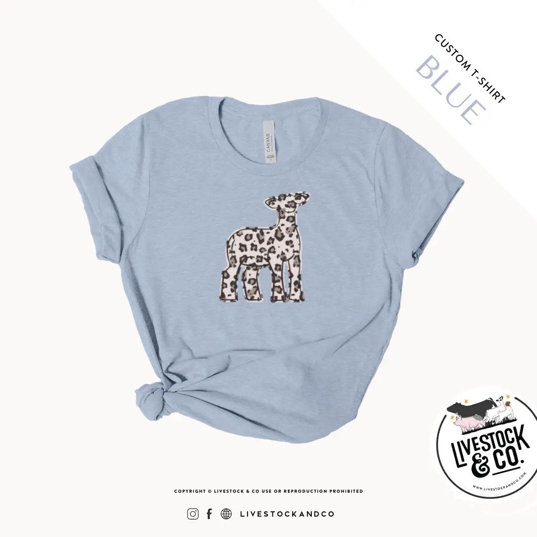Personalized-Livestock-Lamb Cheetah Shirt