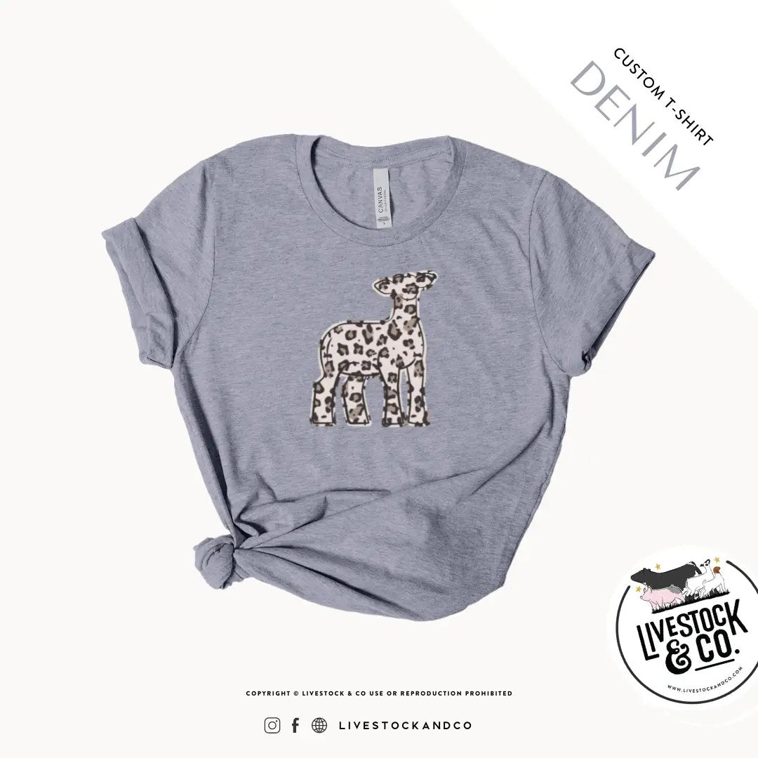 Personalized-Livestock-Lamb Cheetah Shirt