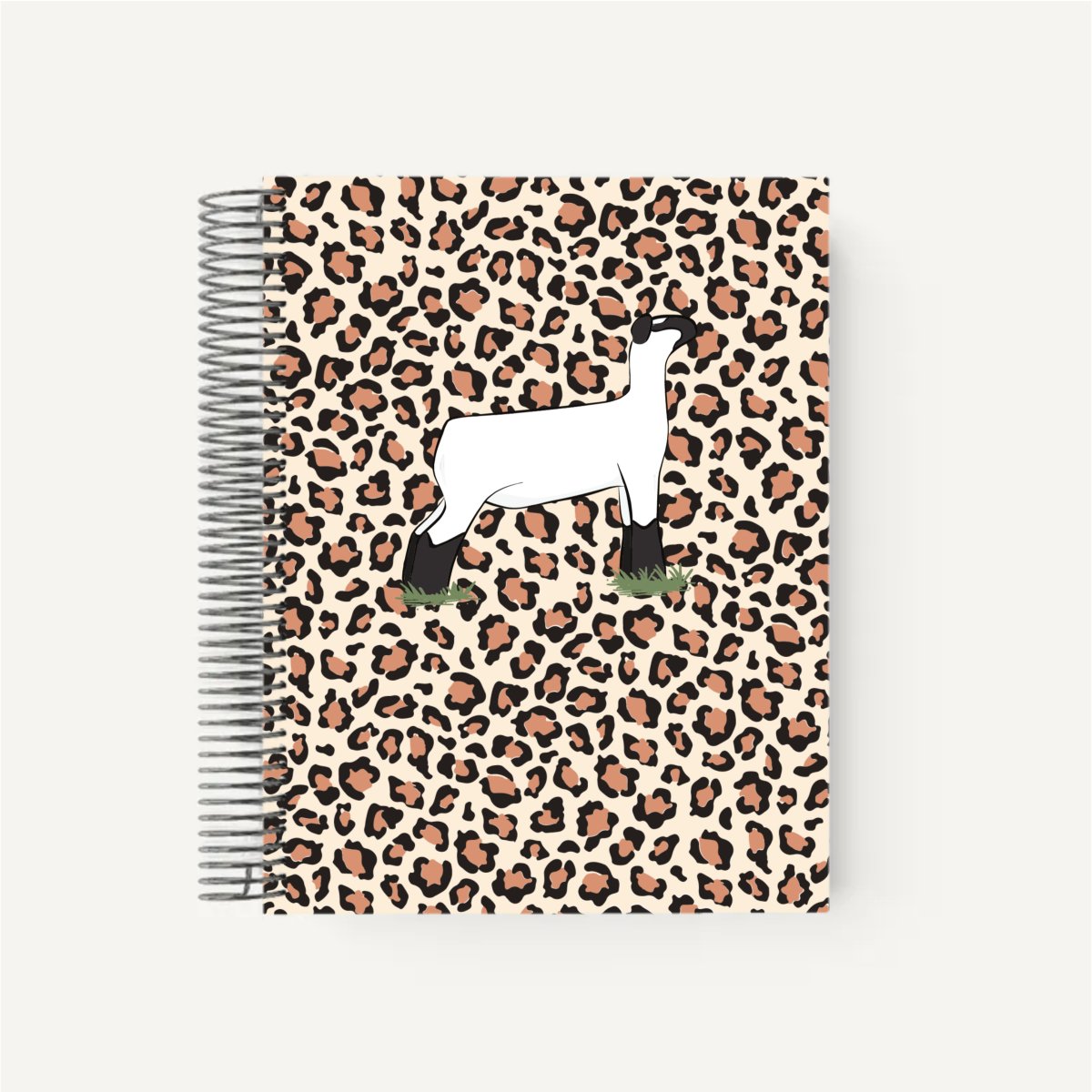 Personalized-Livestock-Lambing Record Planner - Cheetah Cover