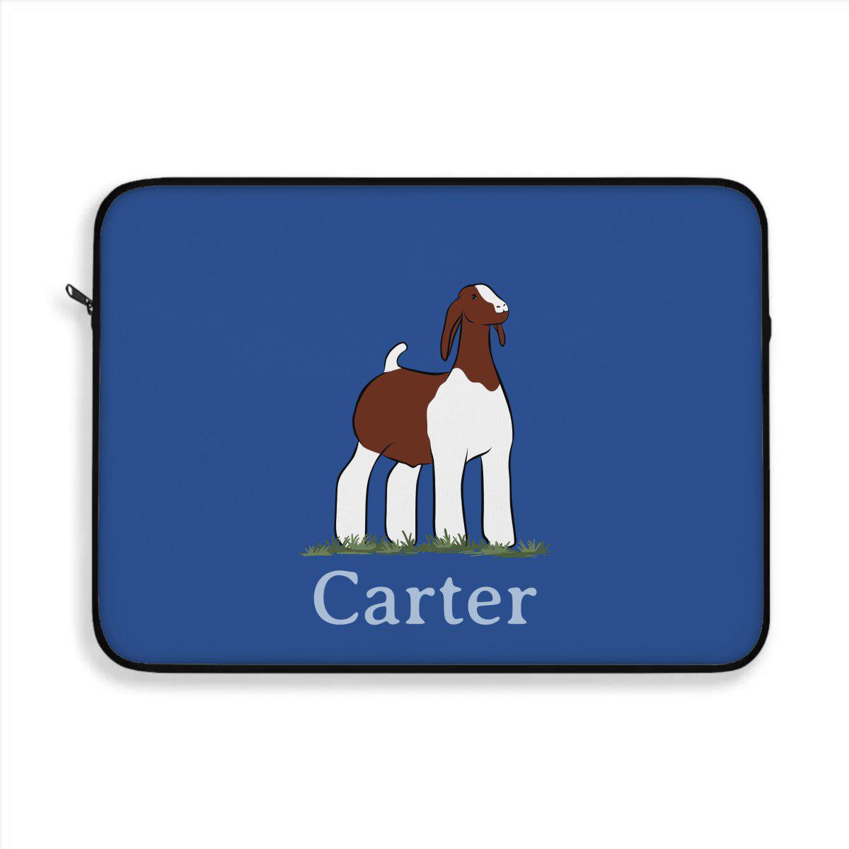 Personalized-Livestock-Laptop Sleeve - Solid Color