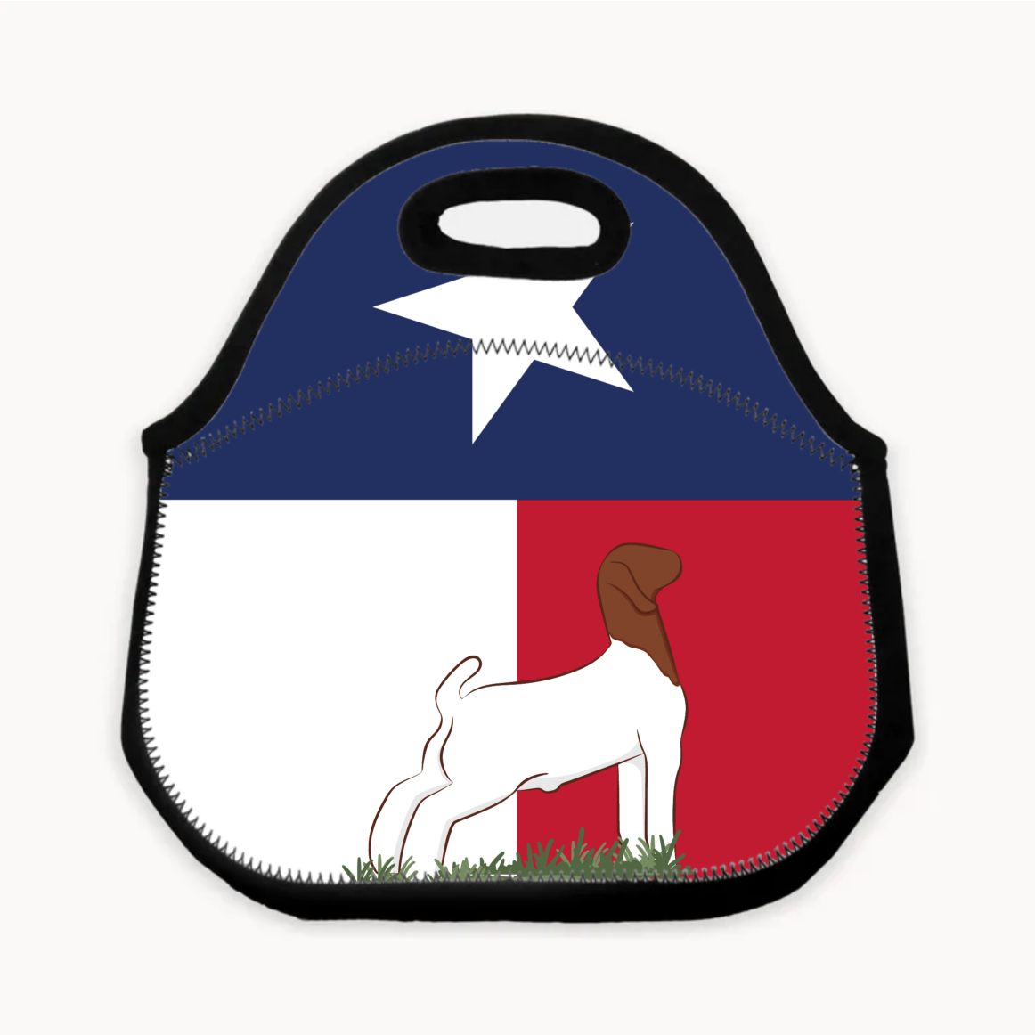 Personalized-Livestock-Lunch Bag - Patriotic