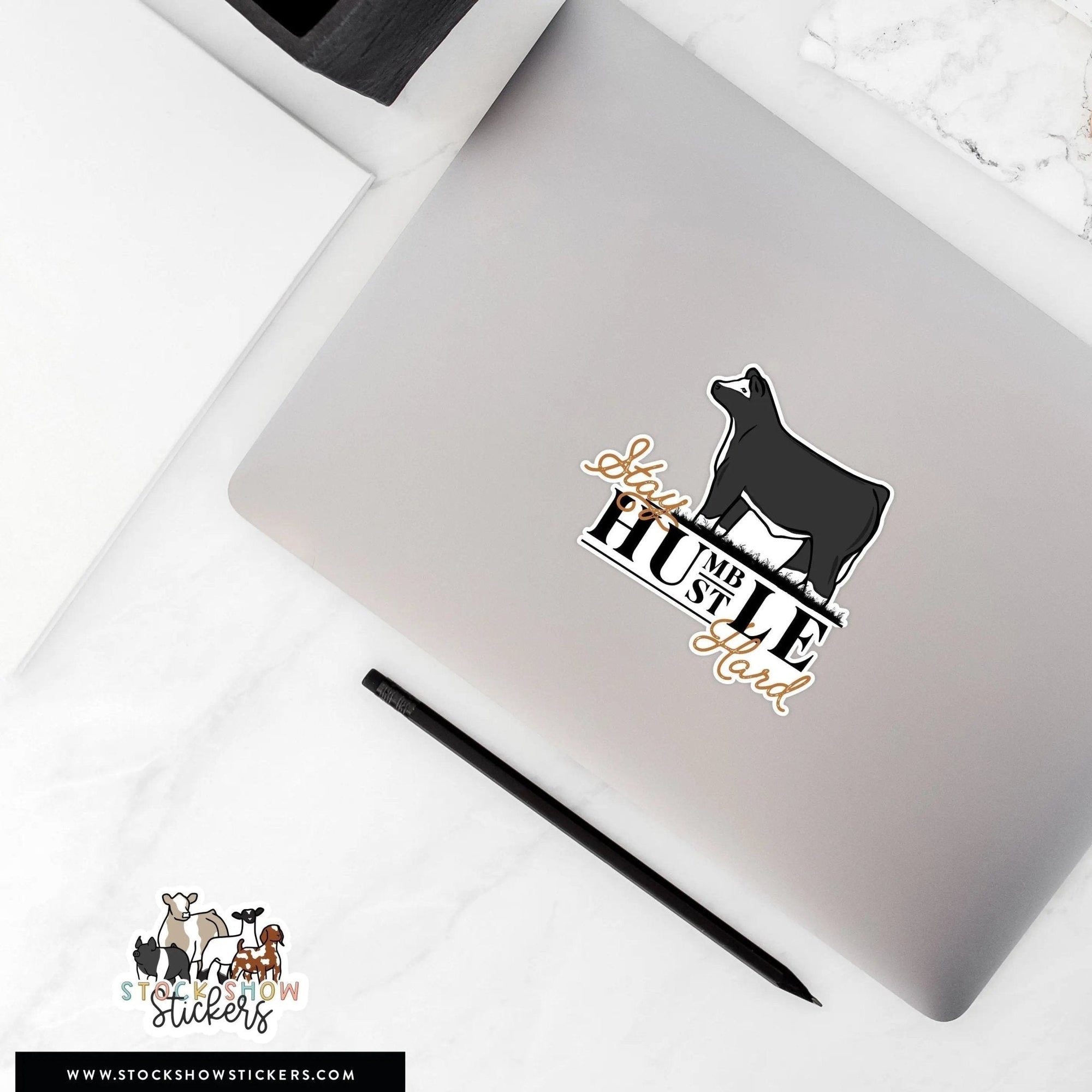 Personalized-Livestock-Stay Humble Hustle Hard Livestock Stickers
