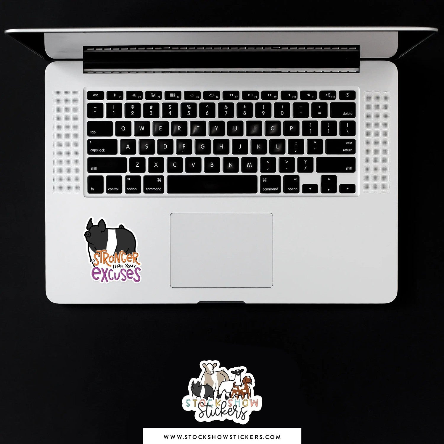 Personalized-Livestock-Stronger Than Your Excuses Livestock Stickers